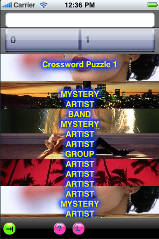 Pop Music Crossword