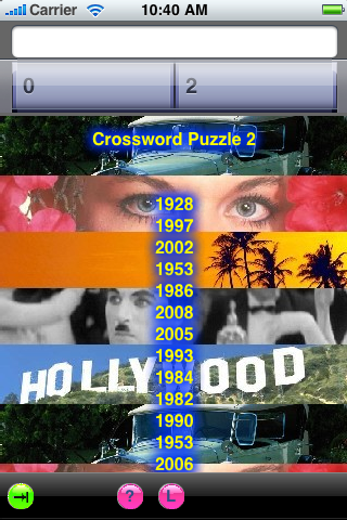 Movie Crossword